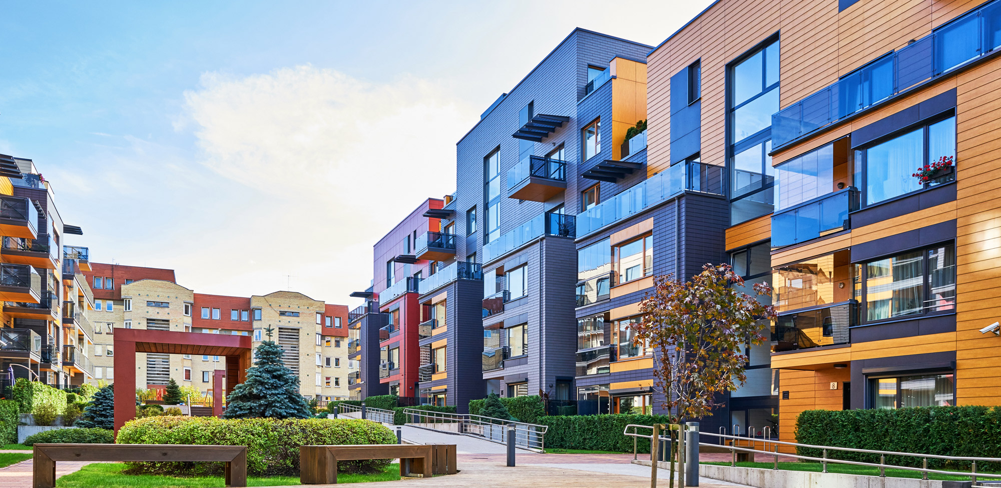 Modern apartment community in Southern California
